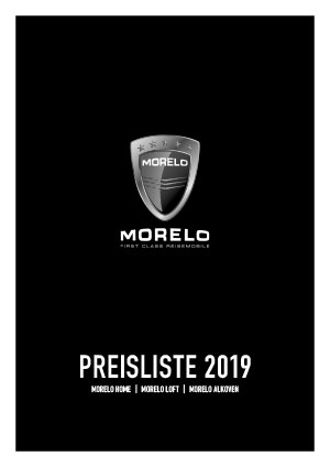 Morelo HOME LOFT ALKOVEN Preisliste 2019