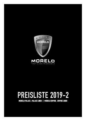 Morelo Palace Liner Empire Liner Preisliste 2019